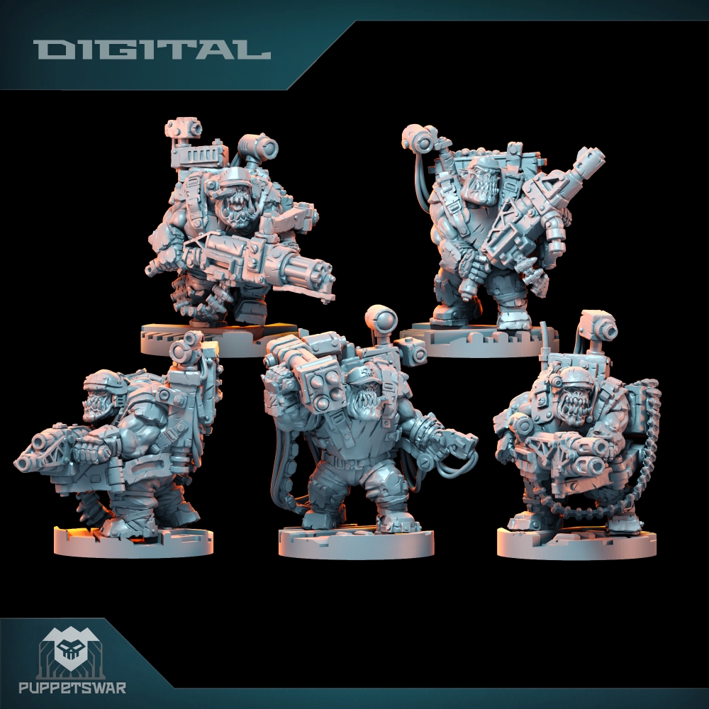 Resin Printer - Orc Ultimate Badasses Squad, figurka z