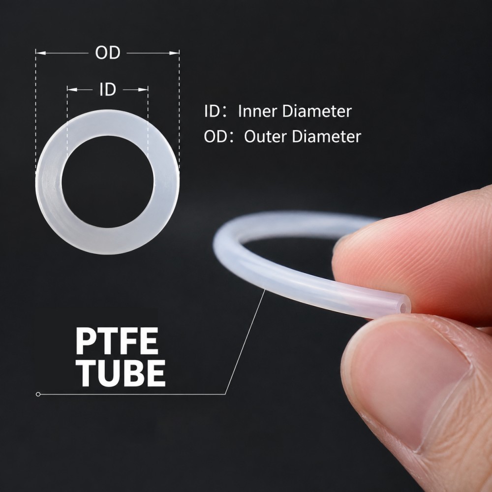 Ptfe Tube - Biała rurka PTFE izolowana, kapilarna, średnica