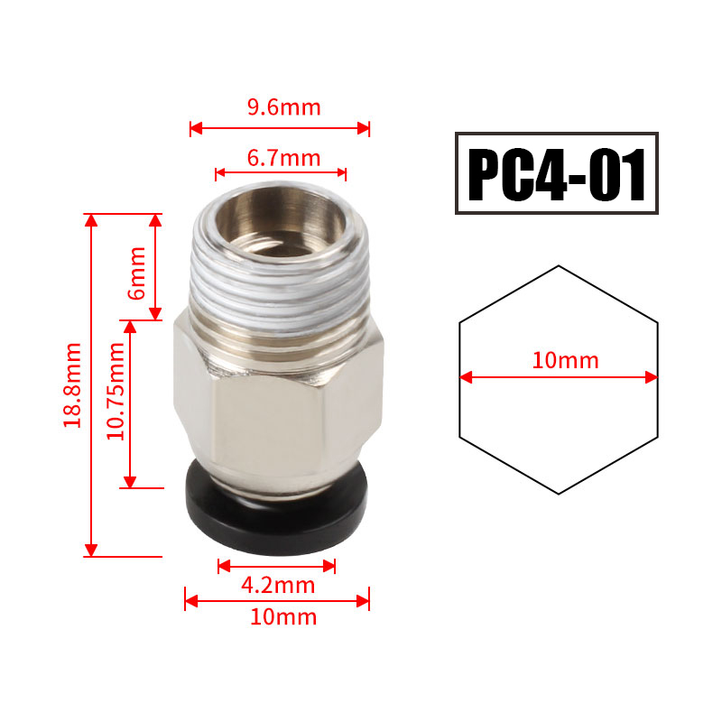 10 sztuk/partia Złączki pneuma – Filament 1.75 recenzja i cena