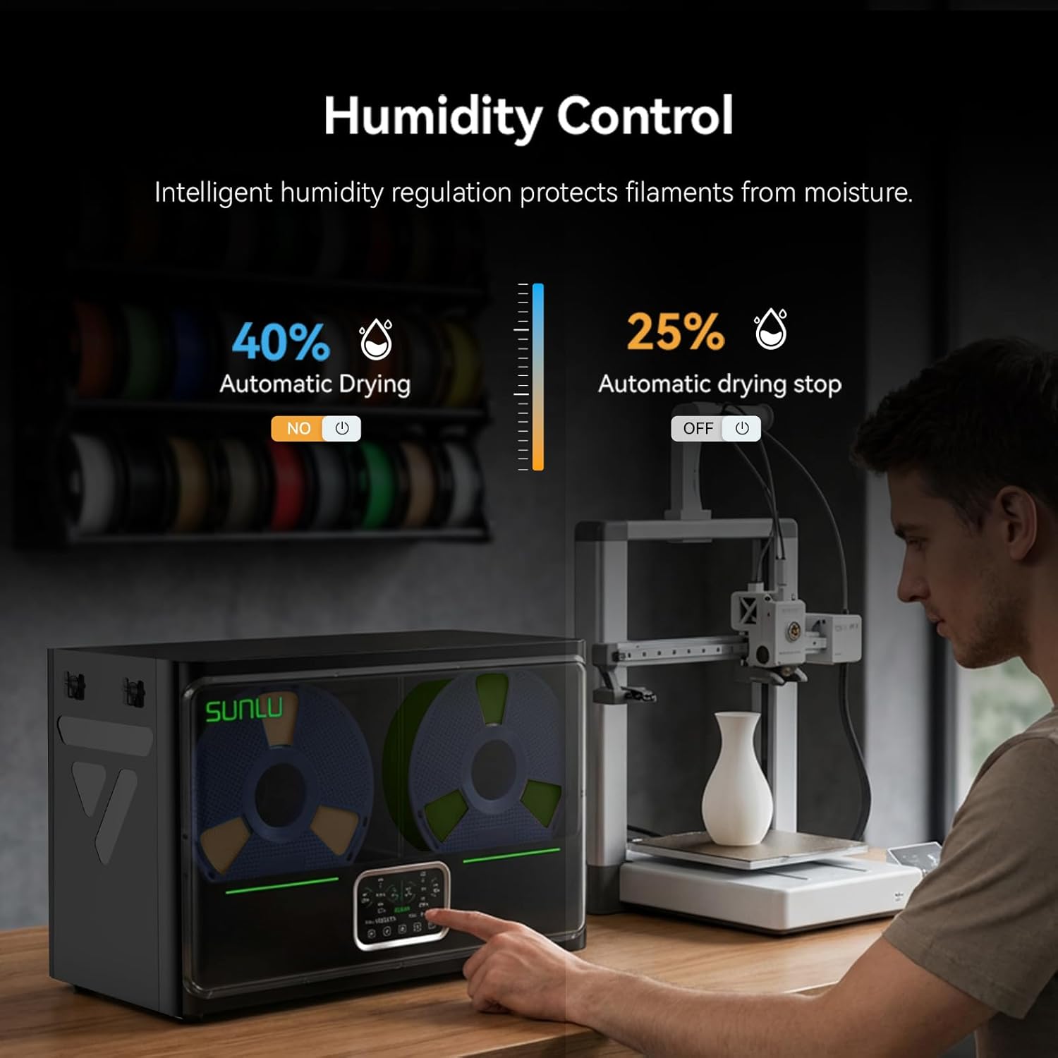 SUNLU S4 Pro Suszarka do filam – Filament 1.75 recenzja i cena